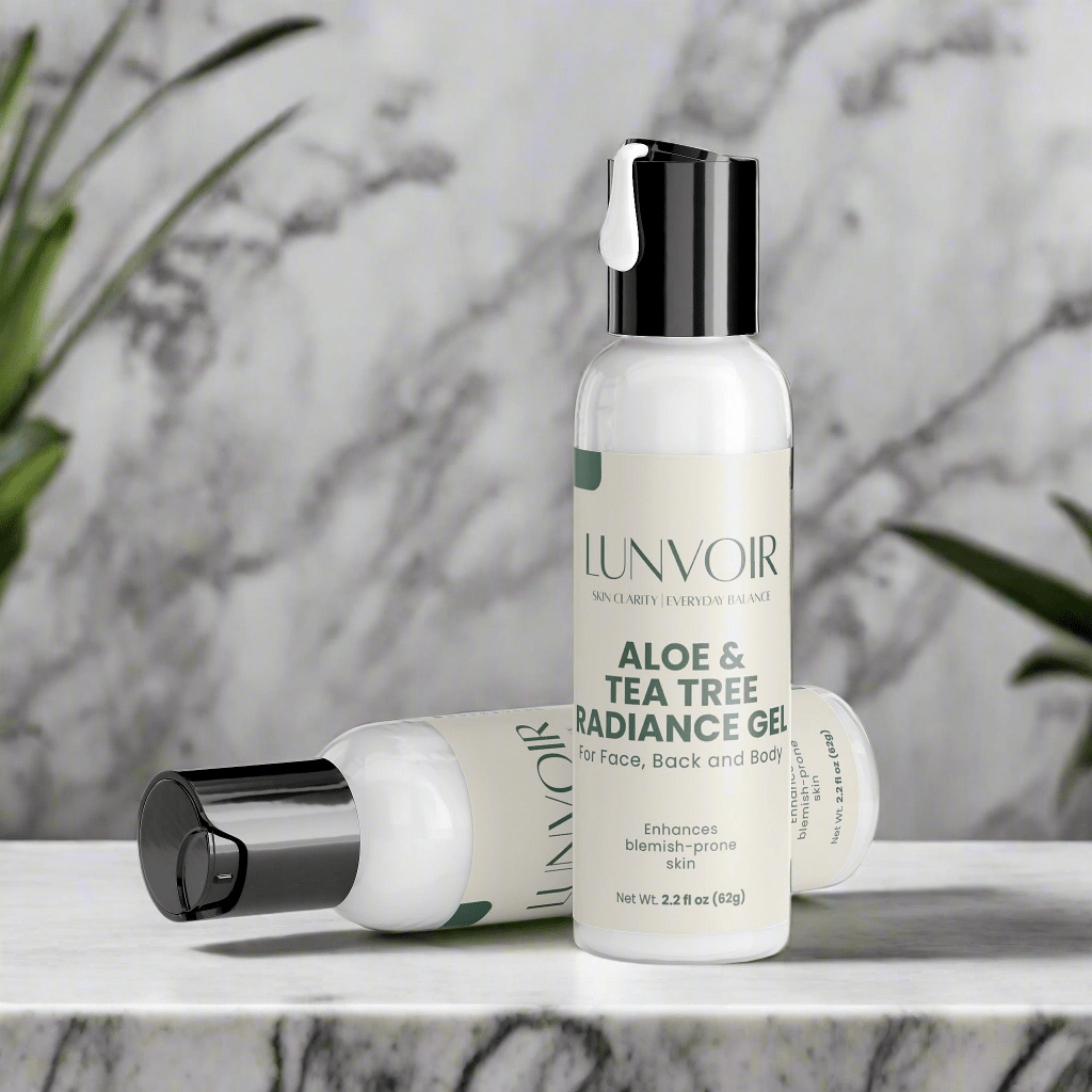 Lunvoir Aloe & Tea Tree Gel – Soothing, Clarifying Hydration for Radiant, Healthy-Looking Skin
