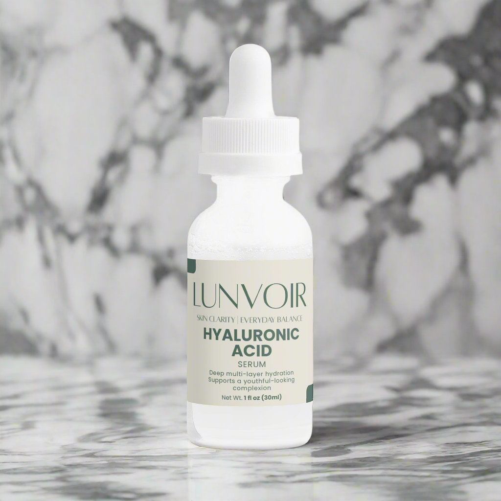 Lunvoir Hyaluronic Acid Serum – 4 Types of HA for Deep, Multi-Layer Hydration | Plumping & Moisture Lock Skincare