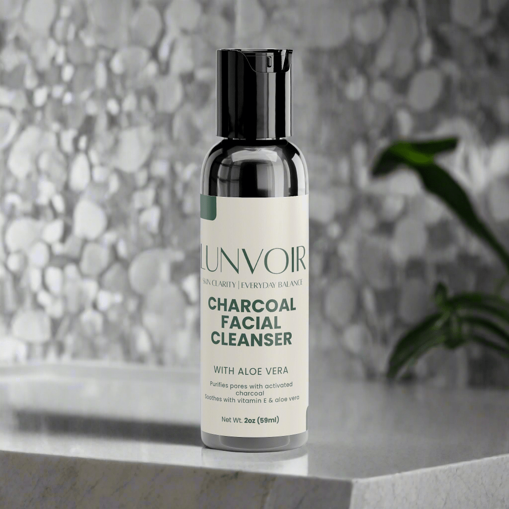 Charcoal Facial Cleanser – Daily Detox & Refresh – Natural Skincare by Lunvoir LLC | Hydration, Glow & Nourishment