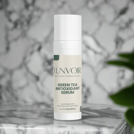 Green Tea Antioxidant Serum – Daily Defense with Camellia Extract & Nourishing Oils | Lunvoir Skincare