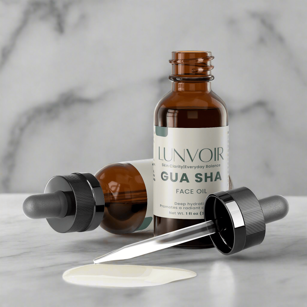 Nourishing Calming Face Oil – Lightweight hydrating oil with dropper – Lunvoir Skincare