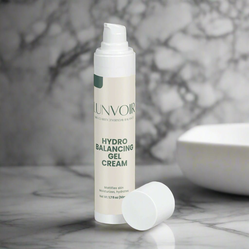 Hydro Balancing Gel-Cream with Green Tea & Ferment Extracts – Lightweight Hydration & Oil Control | Lunvoir