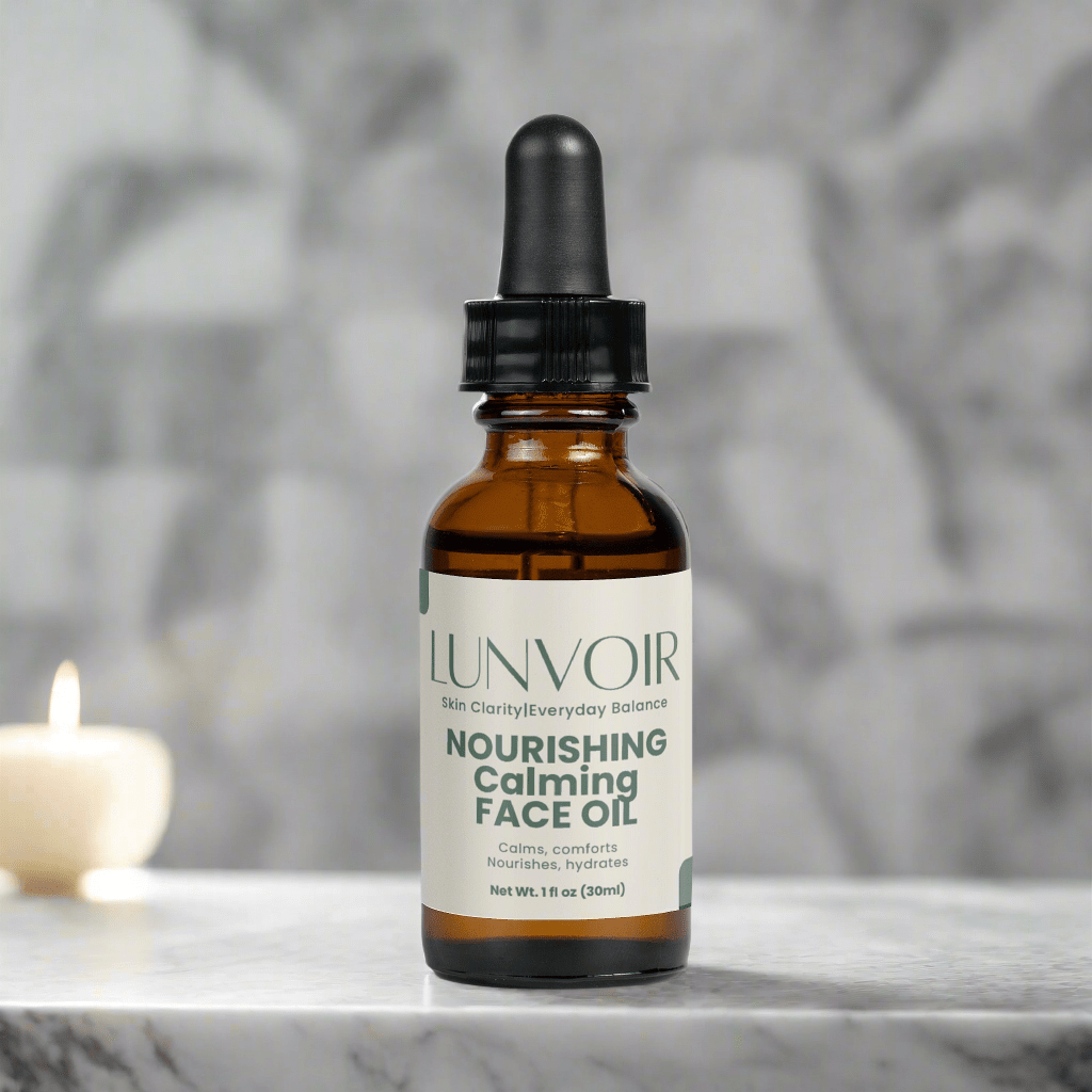 Nourishing Calming Face Oil – Hydrate & Restore Balance – Natural Skincare by Lunvoir LLC | Hydration, Glow & Nourishment