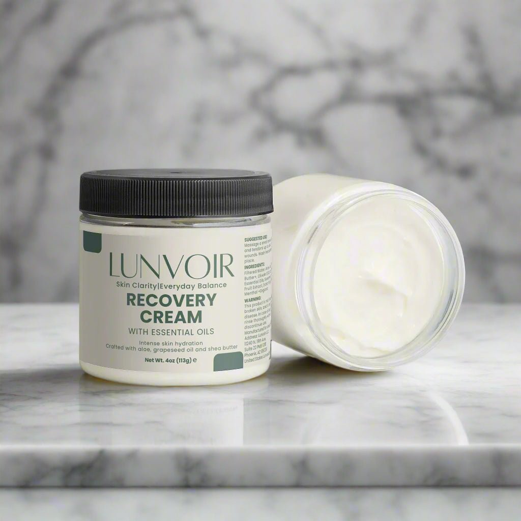 Recovery Cream by Lunvoir – Cooling Comfort for Muscles & Joints | Natural Skincare, Hydration & Soothing Relief