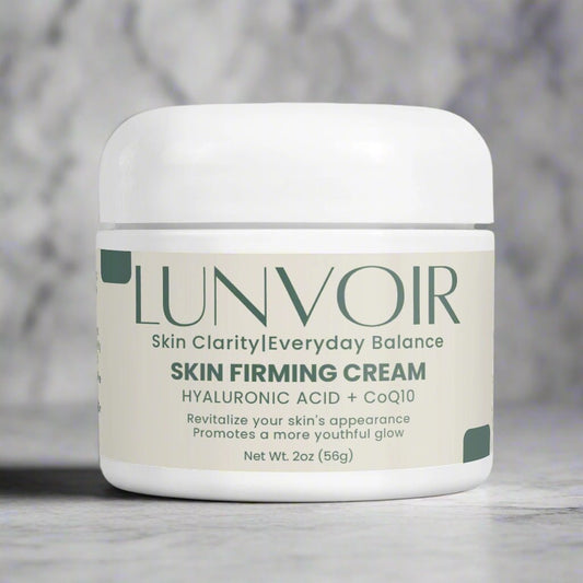 Lunvoir Skin Firming Cream – Hydrating Formula with DMAE, Hyaluronic Acid & CoQ10 | Natural Anti-Aging Skincare