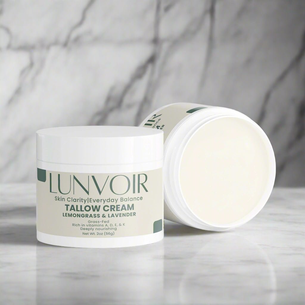 Lunvoir Tallow Cream Lemongrass & Lavender – soothing skincare cream with natural essential oils