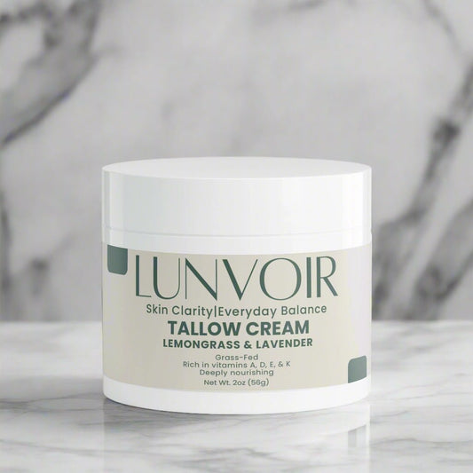 Lunvoir Tallow Cream Lemongrass & Lavender – calming hydration for dry and sensitive skin