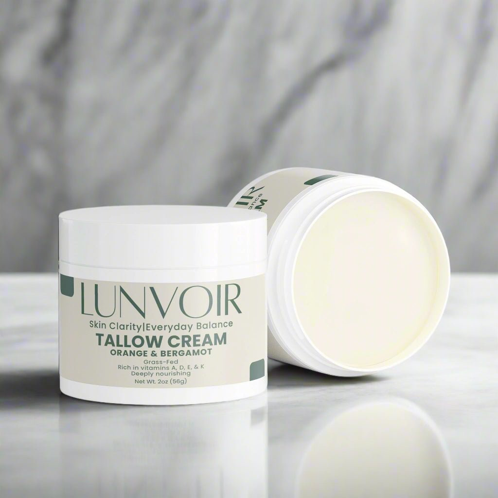 Lunvoir Tallow Cream Orange & Bergamot – luxury skincare cream with citrus-infused botanicals