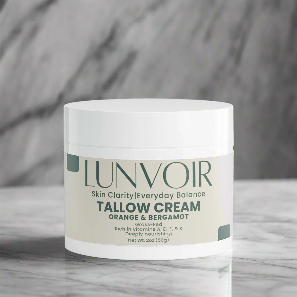 Lunvoir Tallow Cream Orange & Bergamot – Rich hydrating cream for radiant, balanced skin