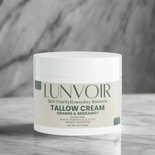Lunvoir Tallow Cream Orange & Bergamot – Rich hydrating cream for radiant, balanced skin