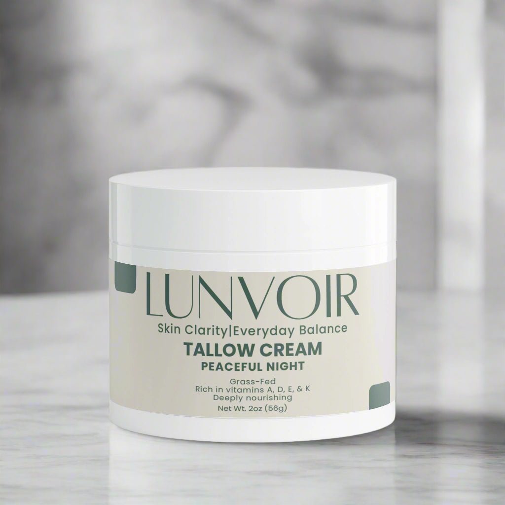 Lunvoir Tallow Cream Peaceful Night – restorative night moisturizer for dry and sensitive skin