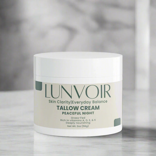 Lunvoir Tallow Cream Peaceful Night – restorative night moisturizer for dry and sensitive skin